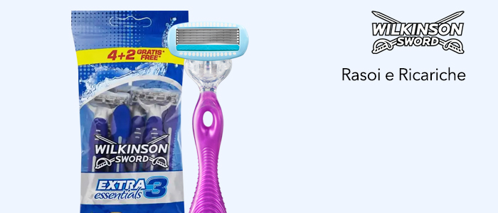 Wilkinson sword extra essetials rasoi usa e getta con testina